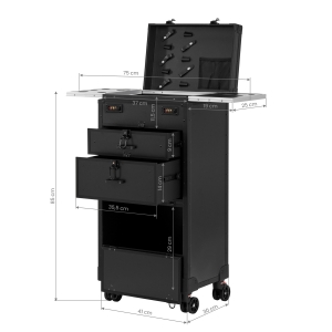 GABBIANO MOBILE HAIRDRESSER ASSISTANT V21 BLACK (142890)