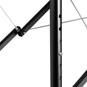 Folding massage table aluminum Activ Fizjo comfort 2 segment pink black aluminum (147200)