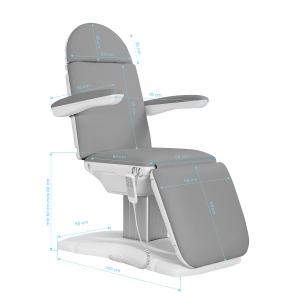 Sillon Eclipse electric cosmetic chair 3 actuators grey (153288)