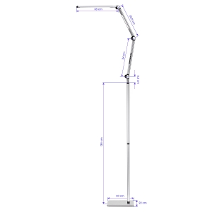 LED Yoga treatment lamp 22W silver (148578)