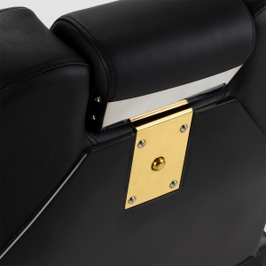 Hair System New York barber chair black gold (154472)