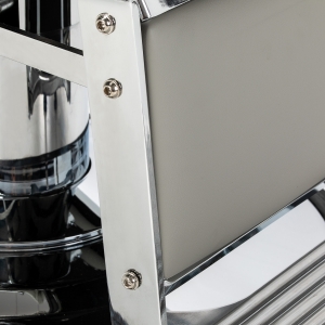 Gabbiano Visionerio barber chair grey chrome frame (155246)