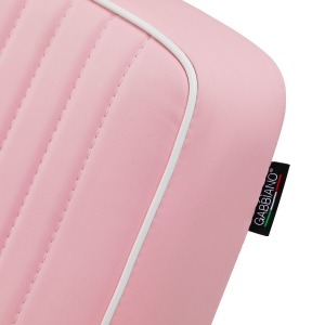 Gabbiano Visionerio barber chair pink chrome frame (155269)