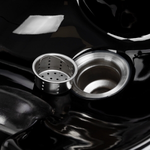 Hairdressing wash unit Omega Aqualina black (154495)