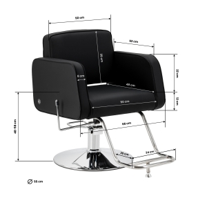Hairdressing chair Omega Andromeda black (154508)
