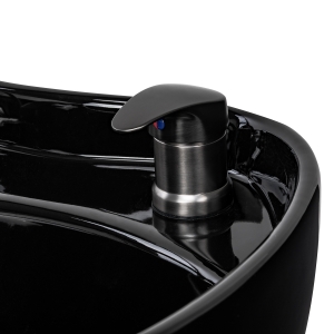 Electric hairdressing wash unit with massage function Gabbiano Ines black (155871)