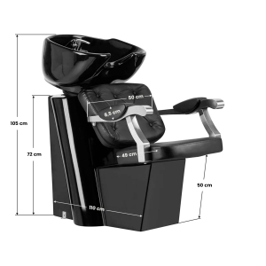 GABBIANO HAIR WASH UNIT LYON BLACK (141095)