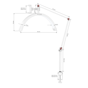 Glow MX3 treatment lamp for table top white (147993)