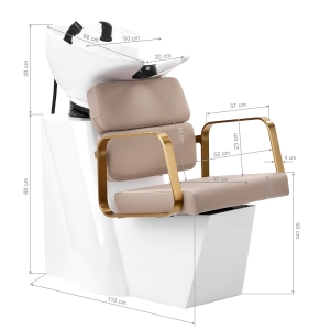 Gabbiano Porto-GM hair wash unit beige (148047)