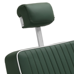 Gabbiano Visionerio barber chair green chrome frame (155243)