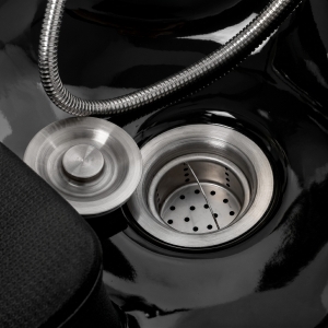 Hairdressing wash unit Omega Marina black (154528)