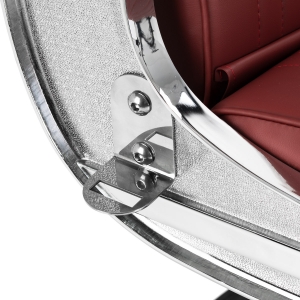 Gabbiano Visionerio+ barber chair red chrome frame (156097)