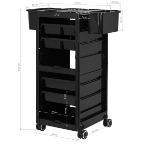 Gabbiano hairdresser's helper 68A black (147022)
