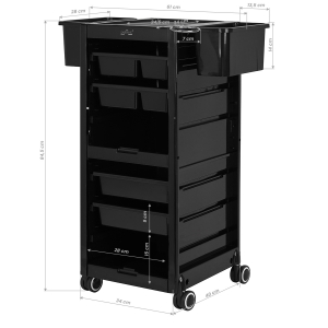 Gabbiano hairdresser's helper 68B black (147023)