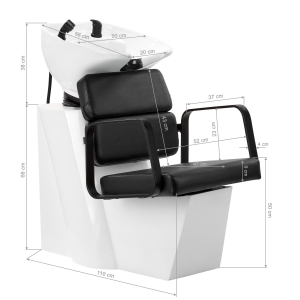Gabbiano Porto hair wash unit black black (148042)