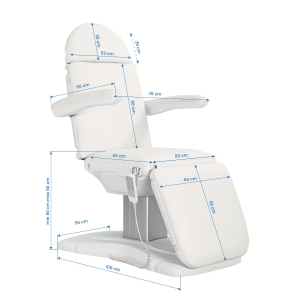 Electric cosmetic chair SILLON Eclipse 4 actuators white (153289)