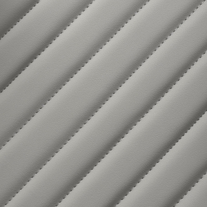 Gabbiano Levi barber chair with black frame gray with stitching at the back (155574)