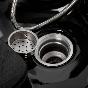 Hairdressing wash unit Omega Marina black (154528)