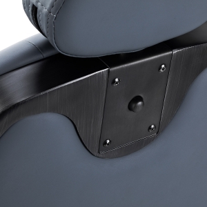 Barber chair Gabbiano Francesco graphite with brushed frame second class (155912)