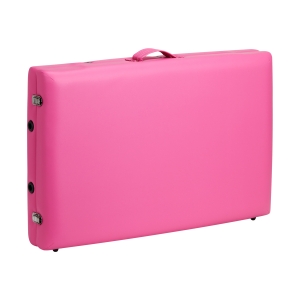 Folding massage table aluminum Activ Fizjo comfort 2 segment pink