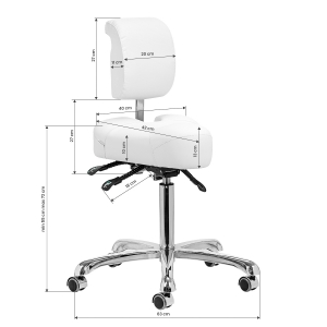 Giovanni podiatry stool 1005 white (150909)
