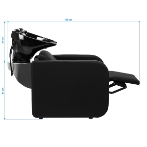 Gabbiano Sylvia hairdressing wash station black (148997)