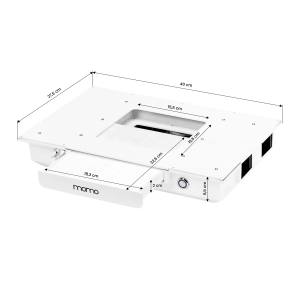 Cosmetic desk with extractor fan G031 white  (154232)