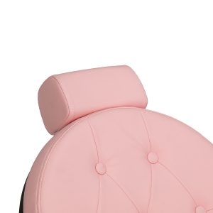 Barber chair Gabbiano President pink with black base (155248)