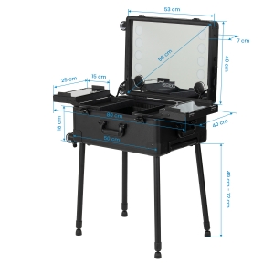 Portable speaker stand with speakers Plus black (155837)