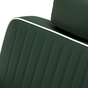 Gabbiano Visionerio barber chair green chrome frame (155243)