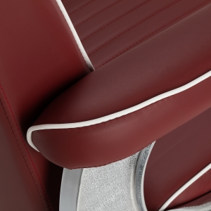 Gabbiano Visionerio barber chair red chrome frame (155244)