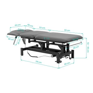 Electric Rehabilitation Table for Massage and Physiotherapy Balance Eso 5 grey (155371)