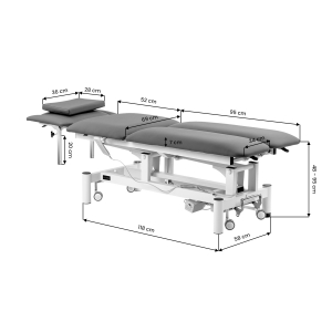 Electric Rehabilitation Table for Massage and Physiotherapy Balance Eso Pro grey (155381)