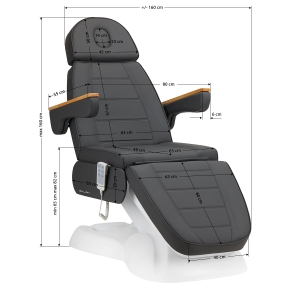 ACTIVESHOP Electric cosmetic chair SILLON Lux 273b 3 actuators gray