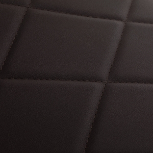 Gabbiano barber chair Bruno with black frame Brown  (153408)