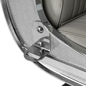 Gabbiano Visionerio barber chair grey chrome frame (155246)