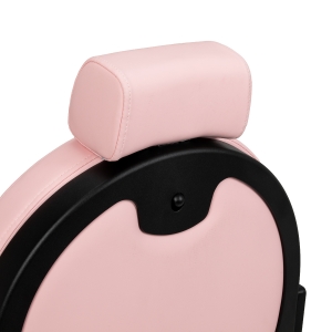 Barber chair Gabbiano President pink with black base (155248)