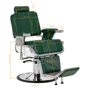 Barber chair Gabbiano Royal X green (155726)