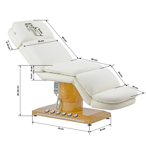 Electric cosmetic chair Sillon Cloud 3 motors cream (154562)