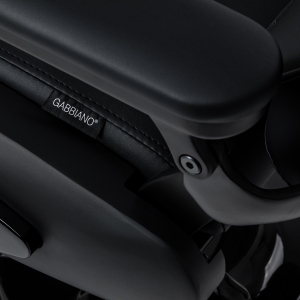 Barber chair with massage function Gabbiano Francesco black with a black base (155874)