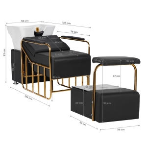 GABBIANO HAIR WASH UNIT MAYKA BLACK (138575)
