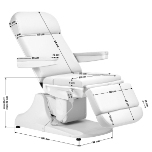 Azzurro 891 electric cosmetic chair white (148114)