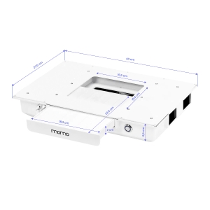 Cosmetic desk MOMO L02 with dust absorber (151029)