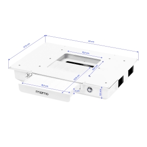 Cosmetic desk MOMO L03 with dust absorber (151032)