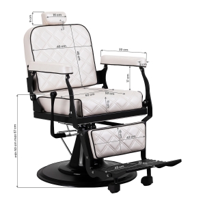 Barber chair Carlos extra pearl (148986)