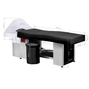 Gabbiano Head Spa 017 hair washing bed black (150177)