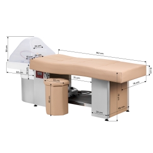 Gabbiano Head Spa 017 hair washing bed beige (150178)