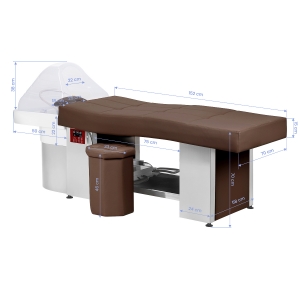 Gabbiano Head Spa 017 hair washing bed brown (152024)