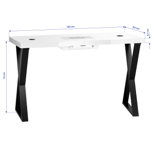 Momo 04-BL cosmetic desk with absorber (151040)