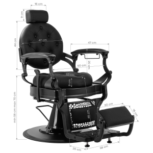 Barber chair Gabbiano Niccolo Black (153417)